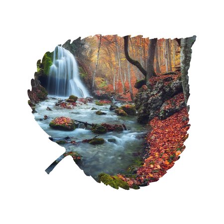 NEXT INNOVATIONS Large Serenity Aspen Leaf Wall Art 101421006-SERENITY
